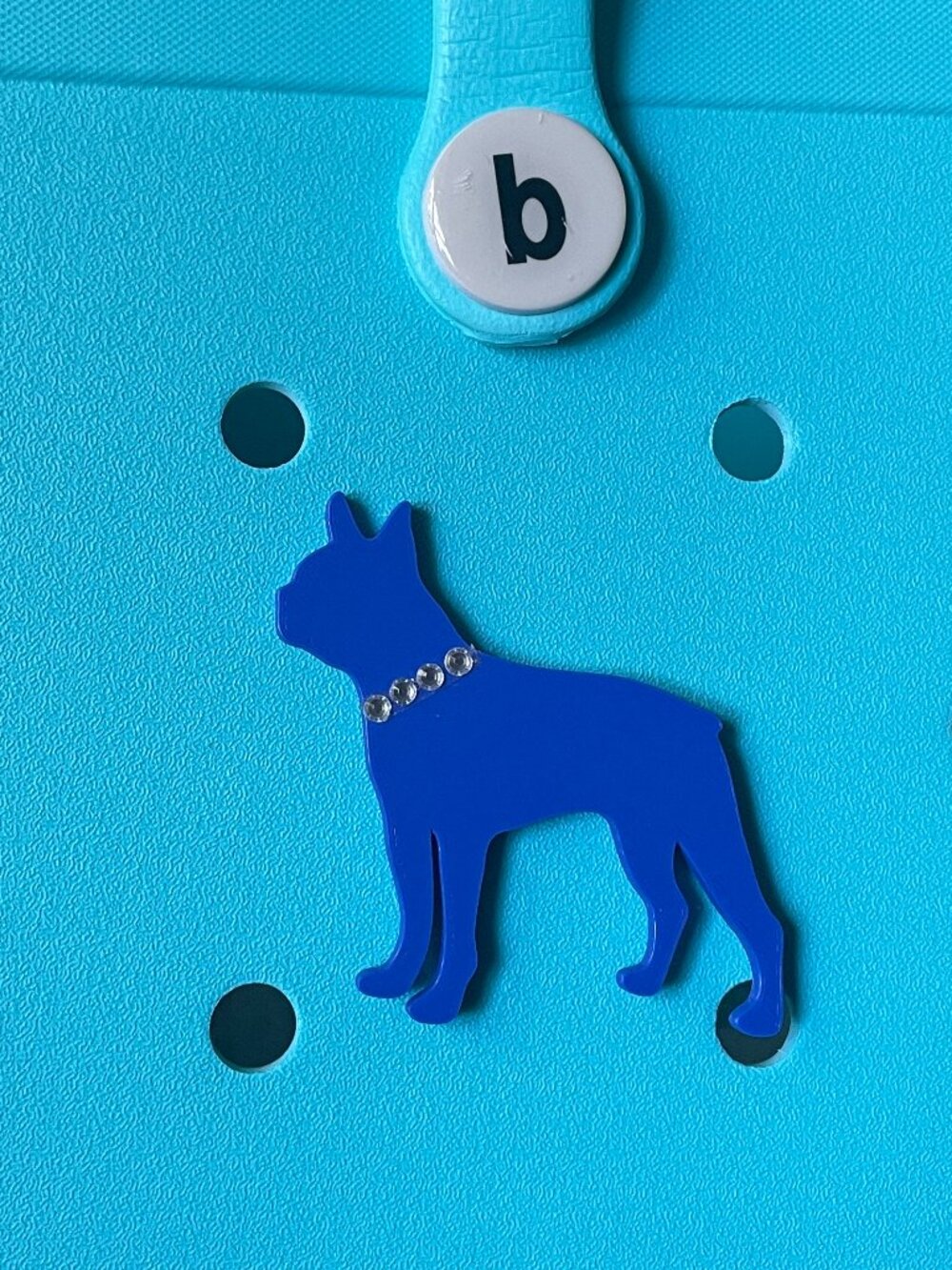 Rhinestone Collar Dog Bogg Charm-Boston Terrier Bogg Charm-Boston Terrier Charm